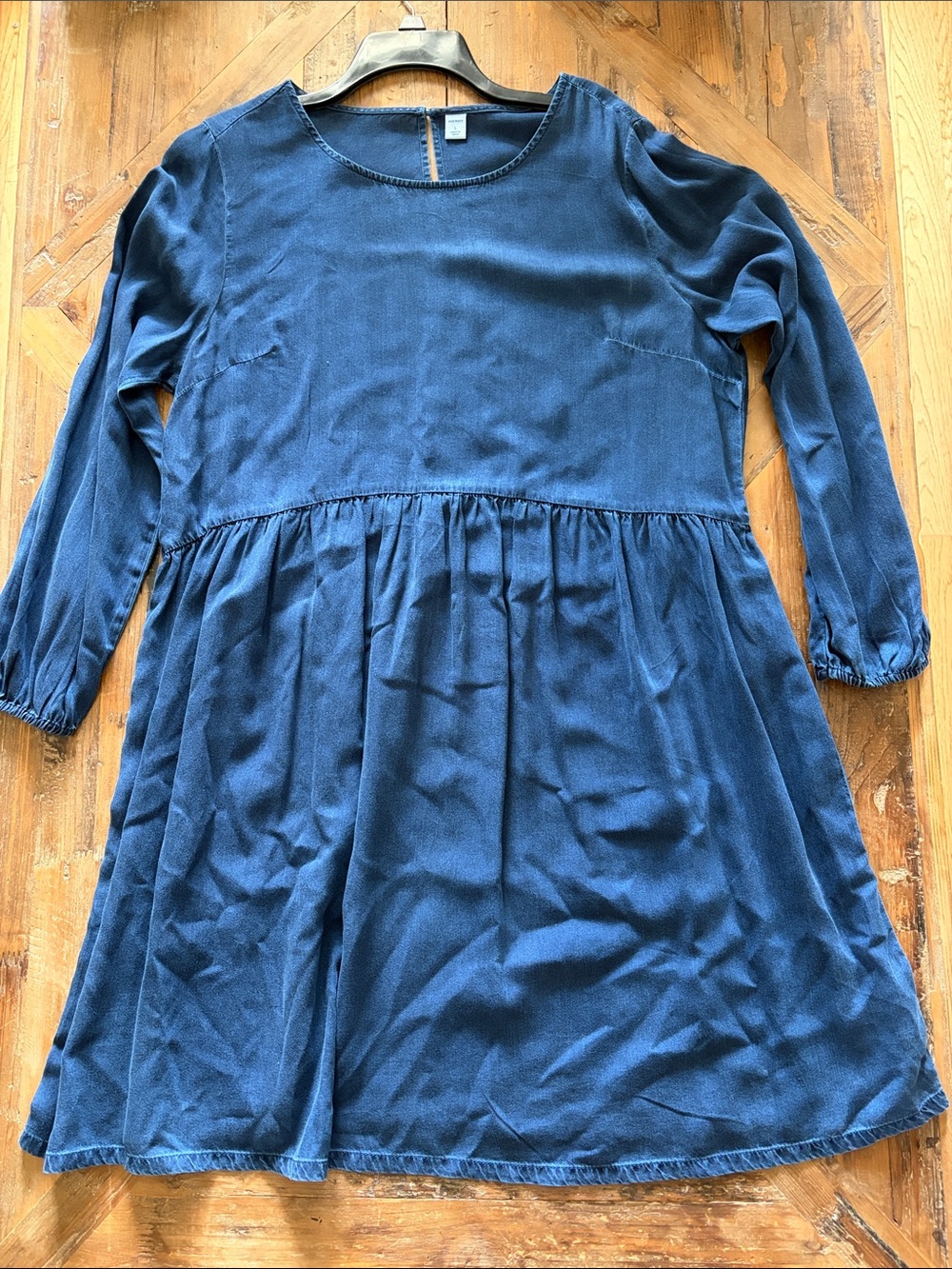 Old Navy Navy Blue Long-Sleeve Mini Dress